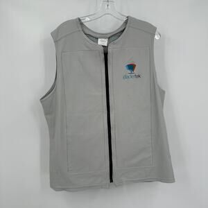 Glacier Tek Unisex Cooling Vest Sz XL Gray Workwear Outdoor Heat Relief USA Made